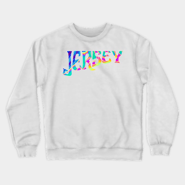 Trippy Jersey Crewneck Sweatshirt by lolosenese